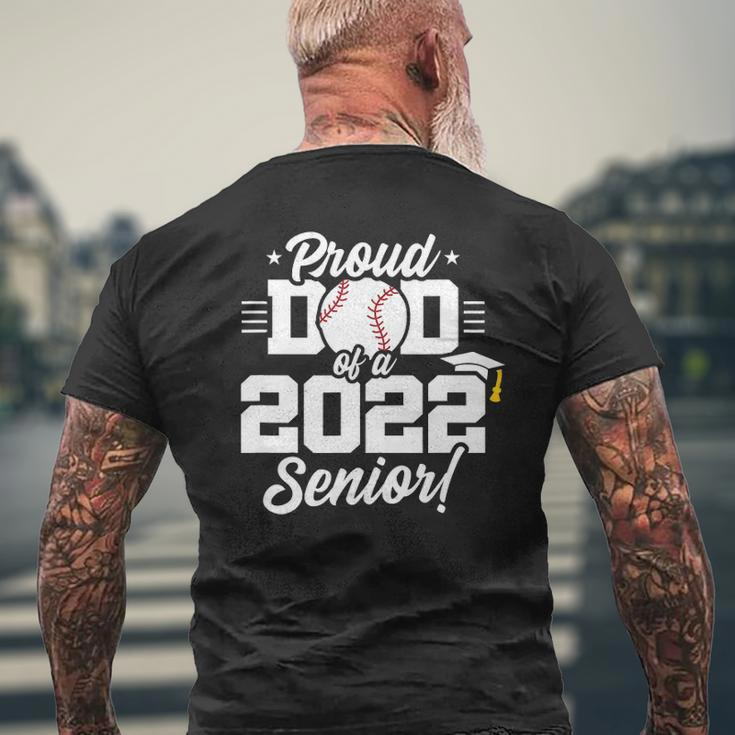 Senior Year Baseball Dad Class Of 2022 Senior 2022 Ver2 Mens Back Print T-shirt Gifts for Old Men