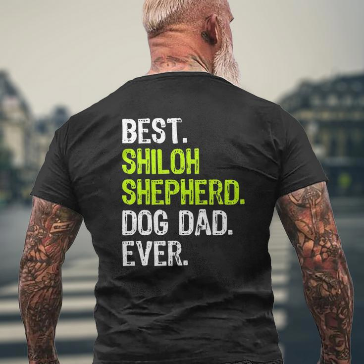 Shiloh Shepherd Dog Dad Father's Day Dog Lovers Mens Back Print T-shirt Gifts for Old Men