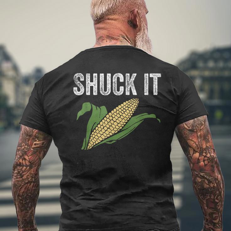 Shuck It Farmer Corn Lover Market Festival Men's T-shirt Back Print Gifts for Old Men