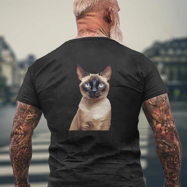 Siamese Cat T-Shirt mit Rückendruck Geschenke für alte Männer