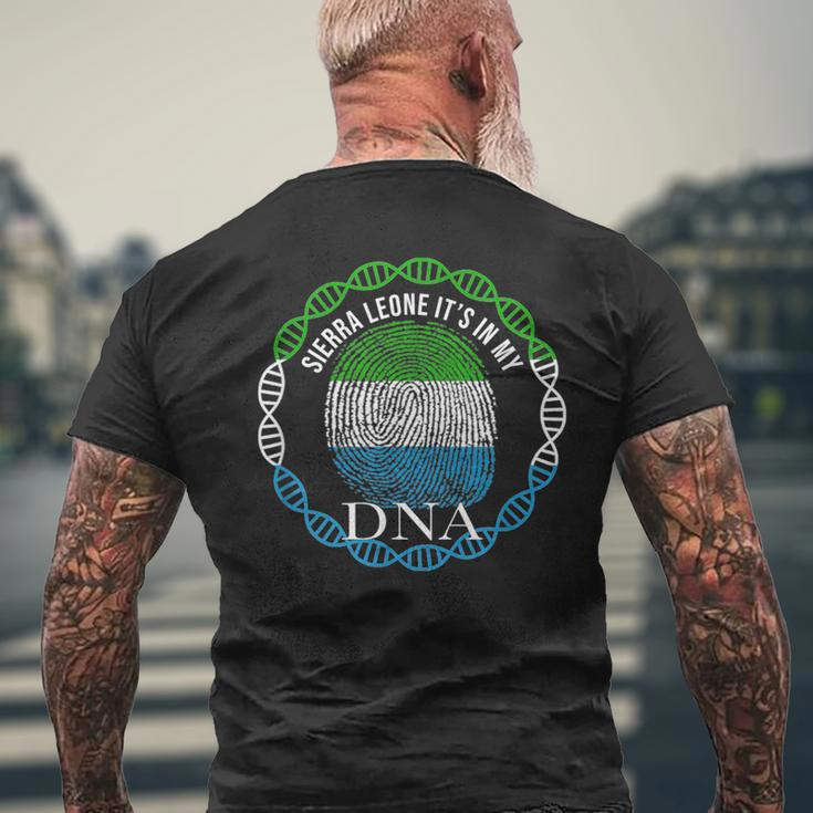 Sierra Leone Its In My Dna Men's T-shirt Back Print Gifts for Old Men