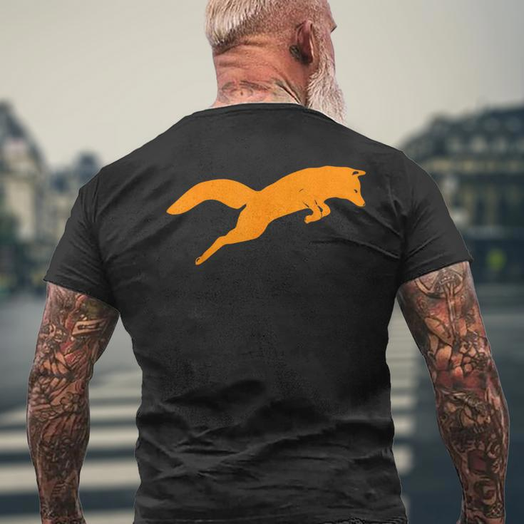Silhouette Fox Fox AnimalMen's T-shirt Back Print Gifts for Old Men