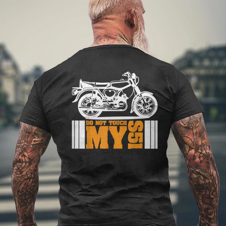 Simsonfan S51 Dont Touch Oldtimer Fan T-Shirt mit Rückendruck Geschenke für alte Männer