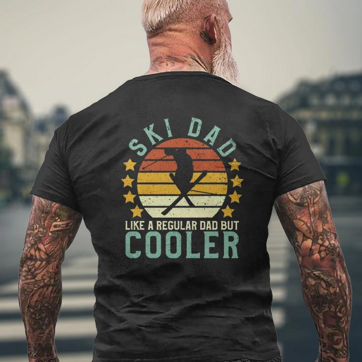 Ski Dad Skier & Skiing Lover Father's Day Mens Back Print T-shirt Gifts for Old Men