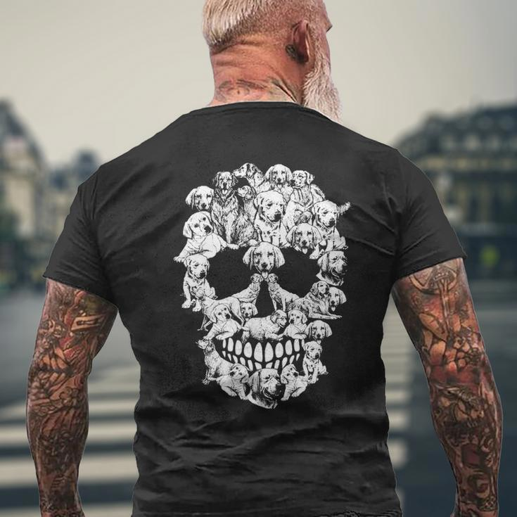 Skull Labrador Dog Dog Lovers Men's T-shirt Back Print Gifts for Old Men