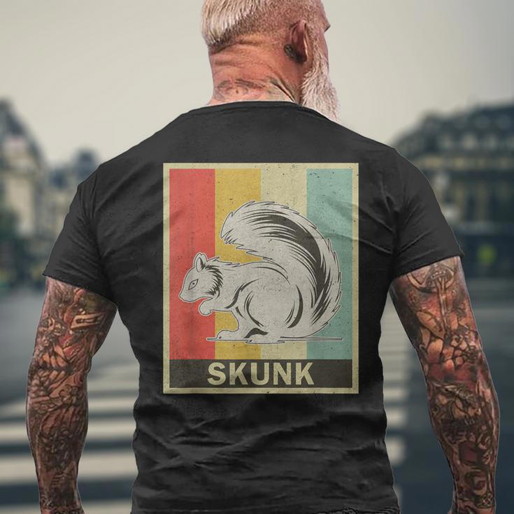 Skunk Retro Style Vintage Skunk Lovers Men's T-shirt Back Print Gifts for Old Men