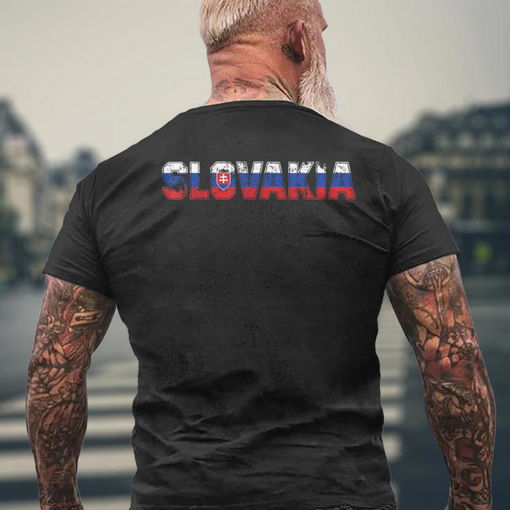 Slowakei Slowake Slowakisch T-Shirt mit Rückendruck Geschenke für alte Männer