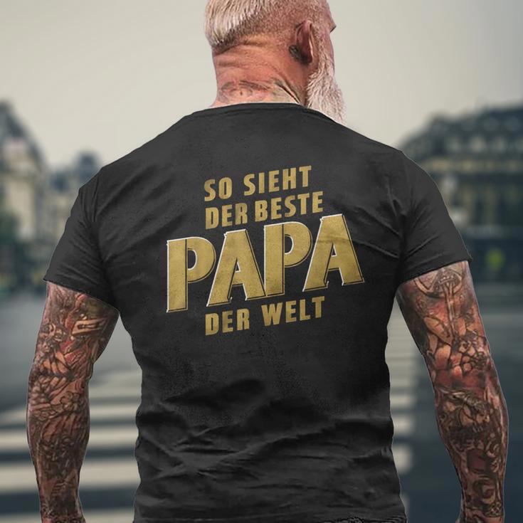 So Sieht Der Beste Papa Der Weltatertags -Atertag Opa T-Shirt mit Rückendruck Geschenke für alte Männer