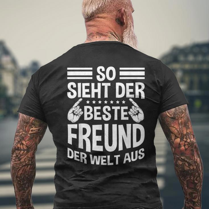 So Ssieht Der Beste Freund Der Welt Aus Slogan Bester Freund T-Shirt mit Rückendruck Geschenke für alte Männer