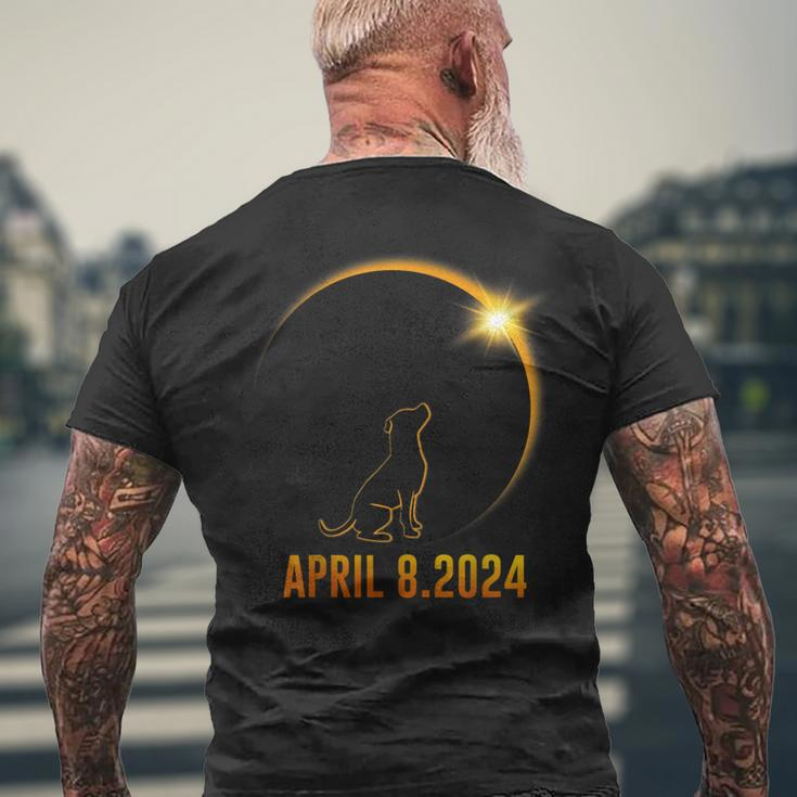 Solar Eclipse 2024 Dog Totality Men's T-shirt Back Print Gifts for Old Men