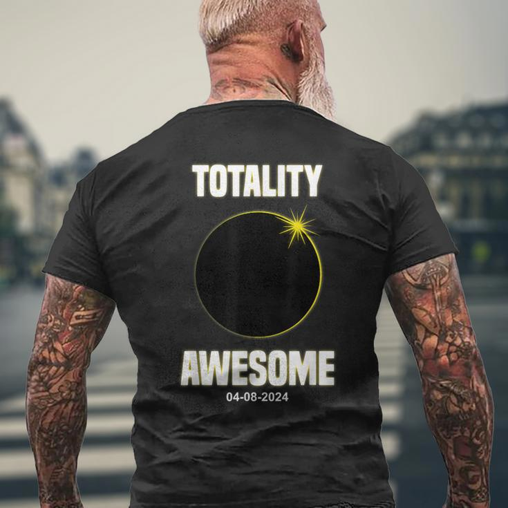 Solar Eclipse Totality Awesome Total Solar Eclipse Men's T-shirt Back Print Gifts for Old Men