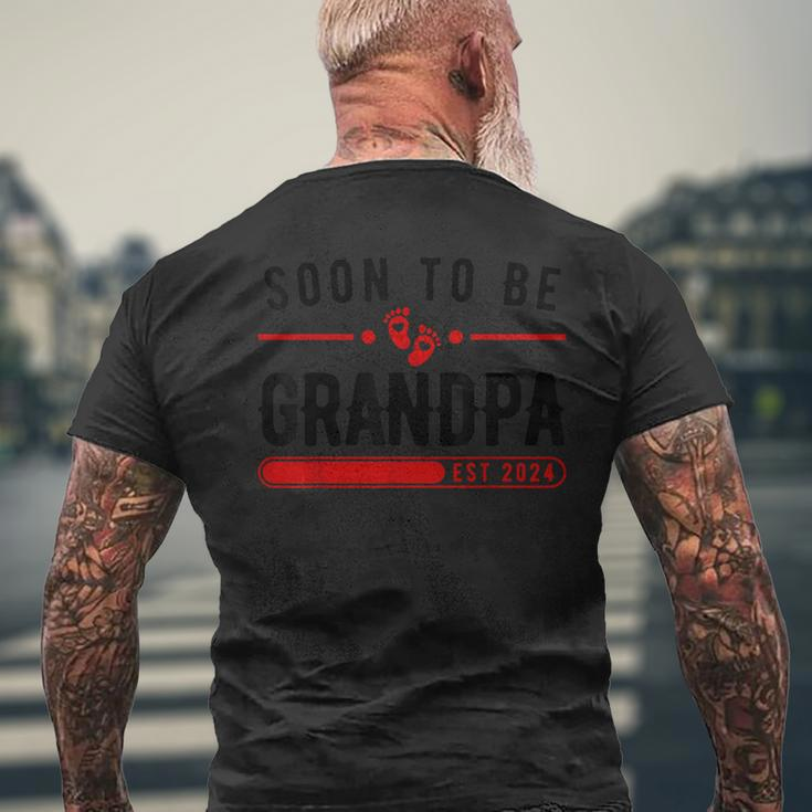 Soon To Be Grandpa 2024 Promoted To Grandfather Father's Day Men's T-shirt Back Print Gifts for Old Men