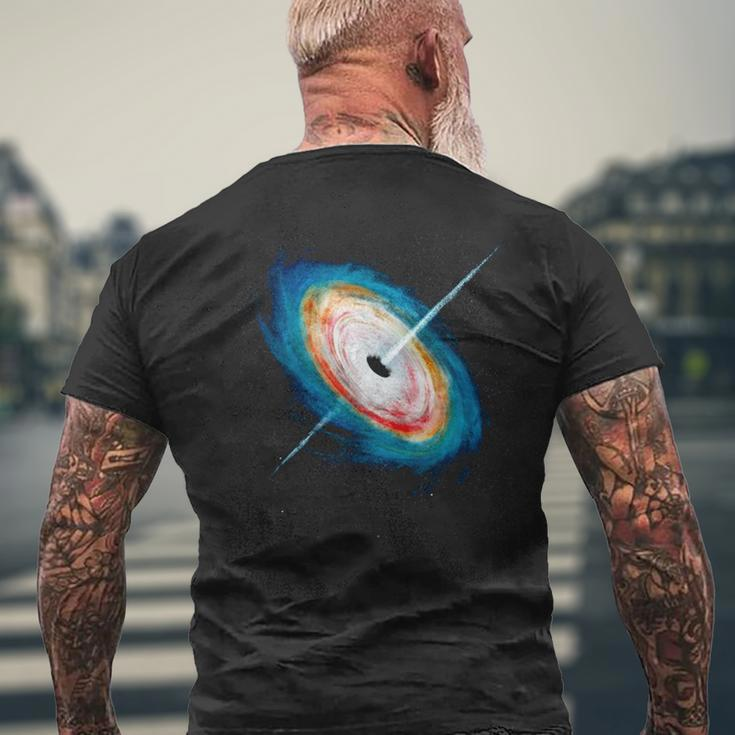 Space Black Hole Astronomy Astrophysicist Universe Men's T-shirt Back Print Gifts for Old Men