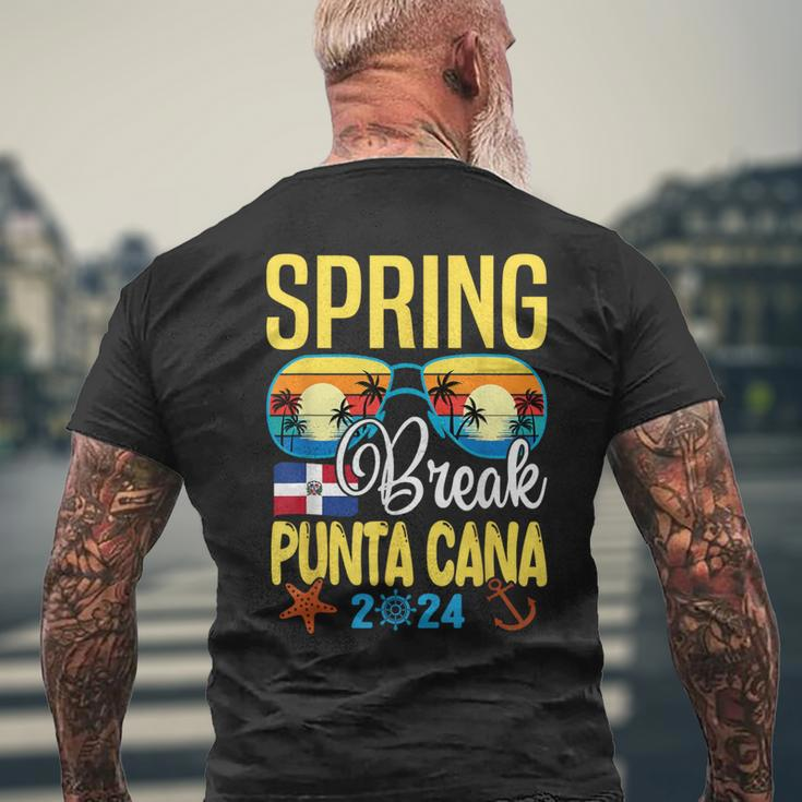 Spring Break 2024 Punta Cana Family Matching Vacation Men's T-shirt Back Print Gifts for Old Men