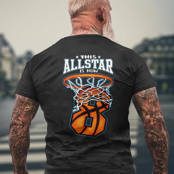 This All Star Is Now 8 Birthday & Men's T-shirt Back Print Gifts for Old Men