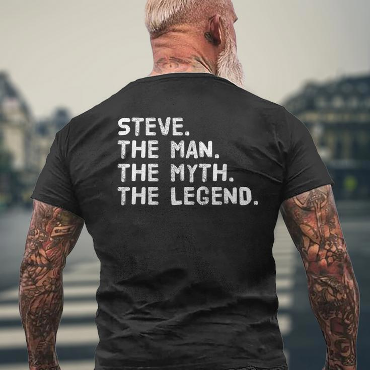 Steve The Man The Myth The Legend Idea Men's T-shirt Back Print Gifts for Old Men