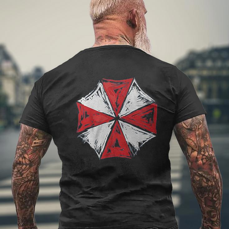 Stoned Resident Umbrella Evil Corp Symbol Artsy Mashup Mens Back Print T-shirt Gifts for Old Men