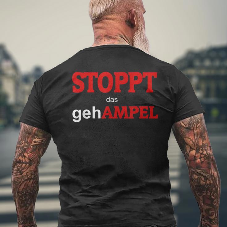 Stoppt Das Gehampel Muss Weg Black T-Shirt mit Rückendruck Geschenke für alte Männer