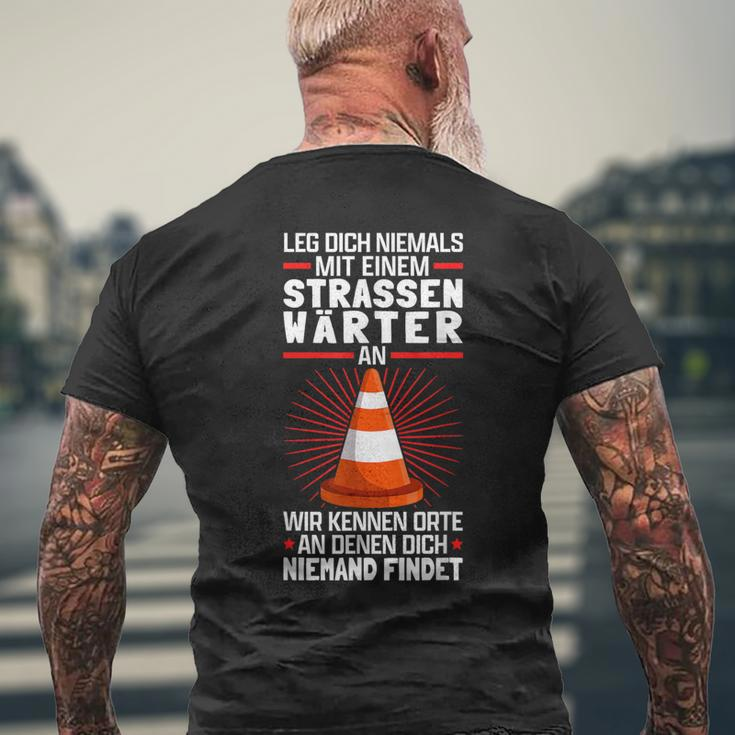 Street Keeper Anlegen Chausseeeekter Schwarzes S-Kurzärmliges Herren-T-Kurzärmliges Herren-T-Shirt Geschenke für alte Männer
