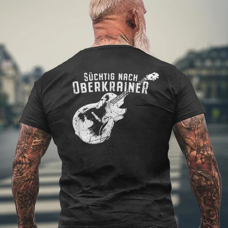 Süchtig nach Oberkrainer Herren Kurzärmliges Herren-T-Kurzärmliges Herren-T-Shirt - Fan-Kleidung in Schwarz Geschenke für alte Männer