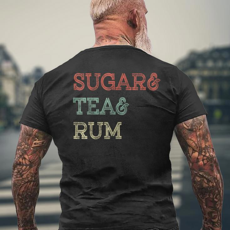 Sugar&Tea&Rum Sea Shanty Sugar Tea Rum Retro Vintage Men's T-shirt Back Print Gifts for Old Men