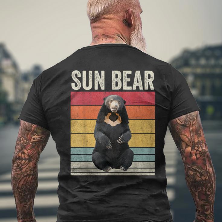 Sun Bear Vintage Sun Bear Men's T-shirt Back Print Gifts for Old Men