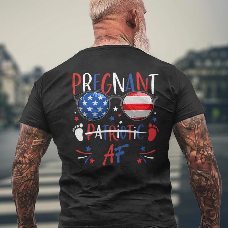 Sunglasses 4Th Of July Patriotic Af Pregnant Pregnancy Men's T-shirt Back Print Gifts for Old Men