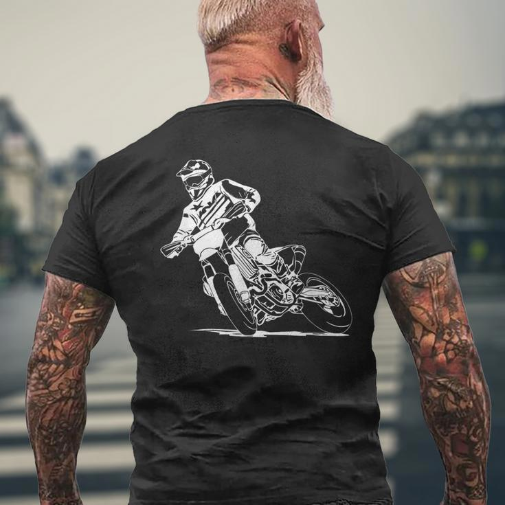 Supermoto Supermotard Moto Cross Enduro Sm T-Shirt mit Rückendruck Geschenke für alte Männer