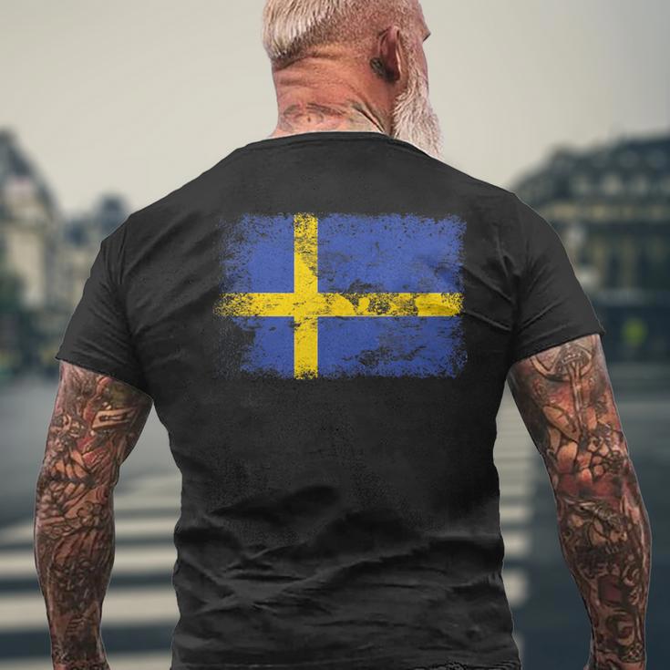 Sweden Flag Swedish Men's T-shirt Back Print Gifts for Old Men