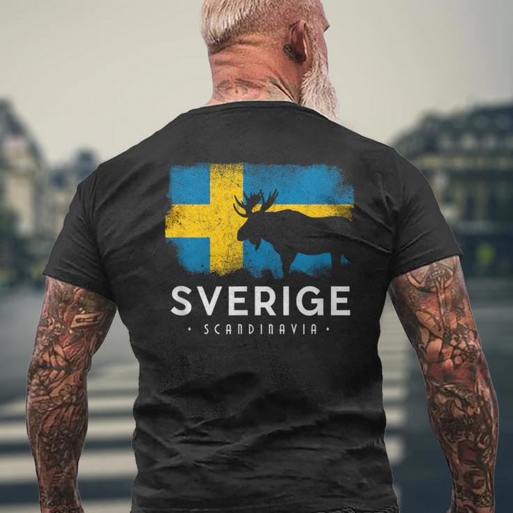 Sweden Scandinavia Swedish Elk Bull Midsomar Sverige T-Shirt mit Rückendruck Geschenke für alte Männer