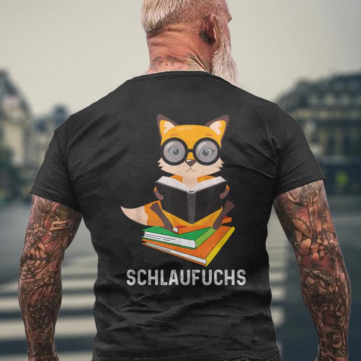 Tabuchs Klugscheisser Besserwisser Fox Slogan T-Shirt mit Rückendruck Geschenke für alte Männer