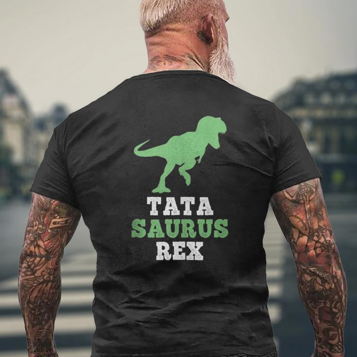 Tata-Saurus Rex Dinosaur Tatasaurus Father's Day Tank Top Mens Back Print T-shirt Gifts for Old Men