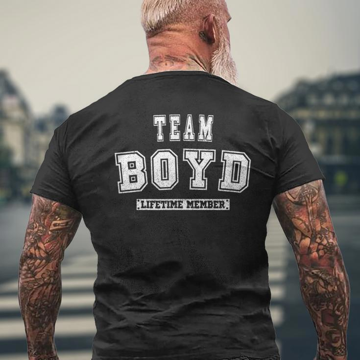 Team Boyd Lifetime Member Family Last Name Men's T-shirt Back Print Gifts for Old Men
