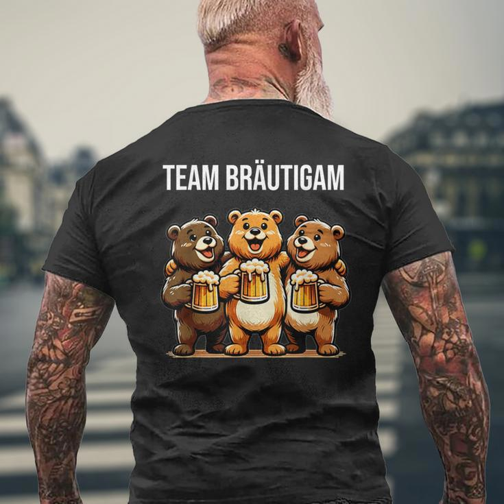 Team Groom Jga Stag Party Bear Jga T-Shirt mit Rückendruck Geschenke für alte Männer