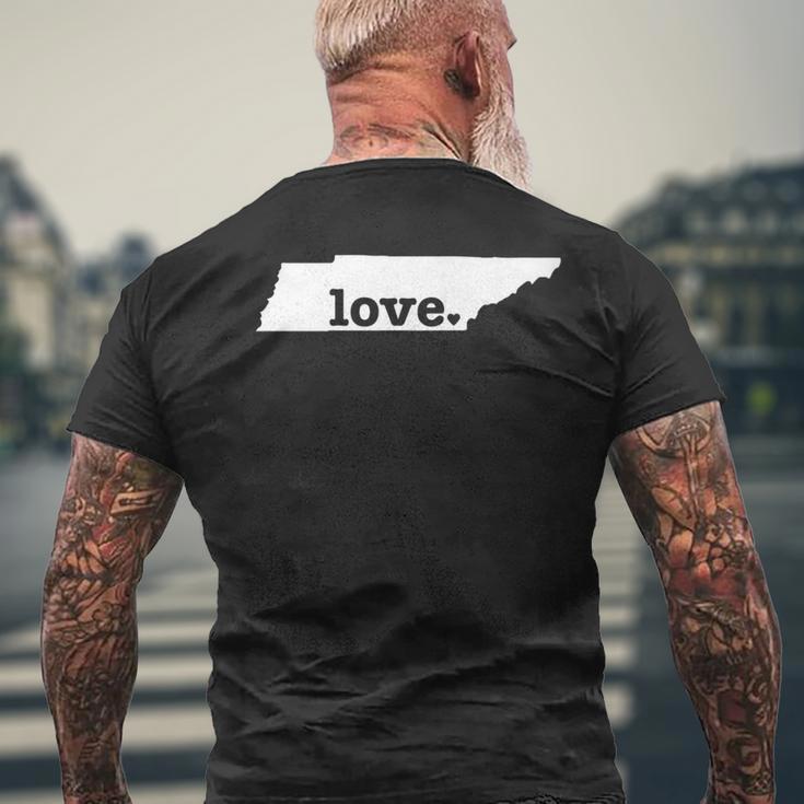 Tennessee Love Hometown State Pride Men's T-shirt Back Print Gifts for Old Men