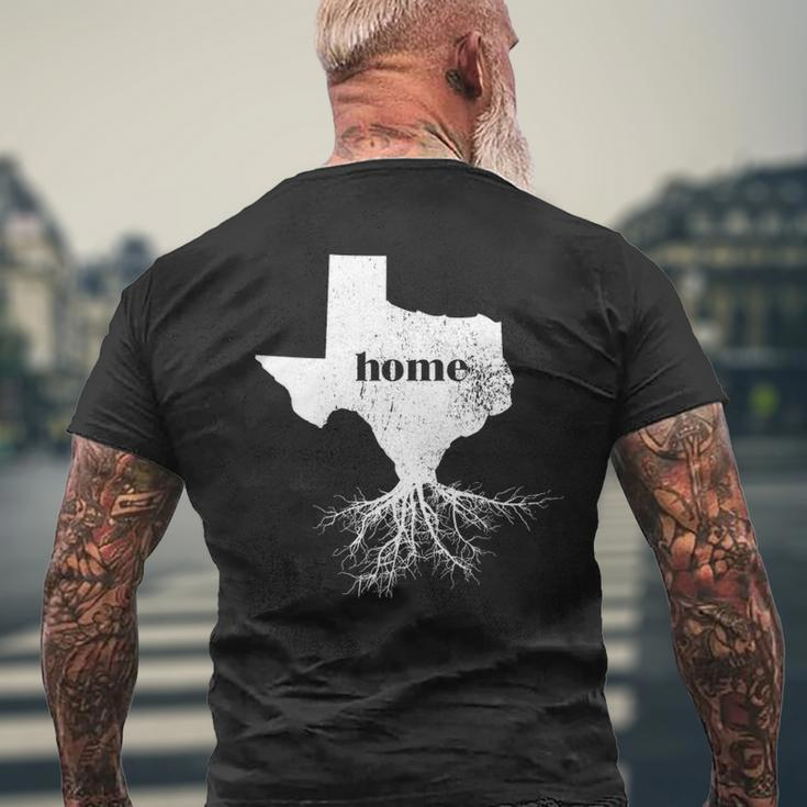 Texas Men Women Home State Pride Roots Love Men's T-shirt Back Print Gifts for Old Men