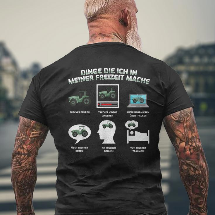 Things Die Ich In Meiner Freizeit Mache Tractor T-Shirt mit Rückendruck Geschenke für alte Männer