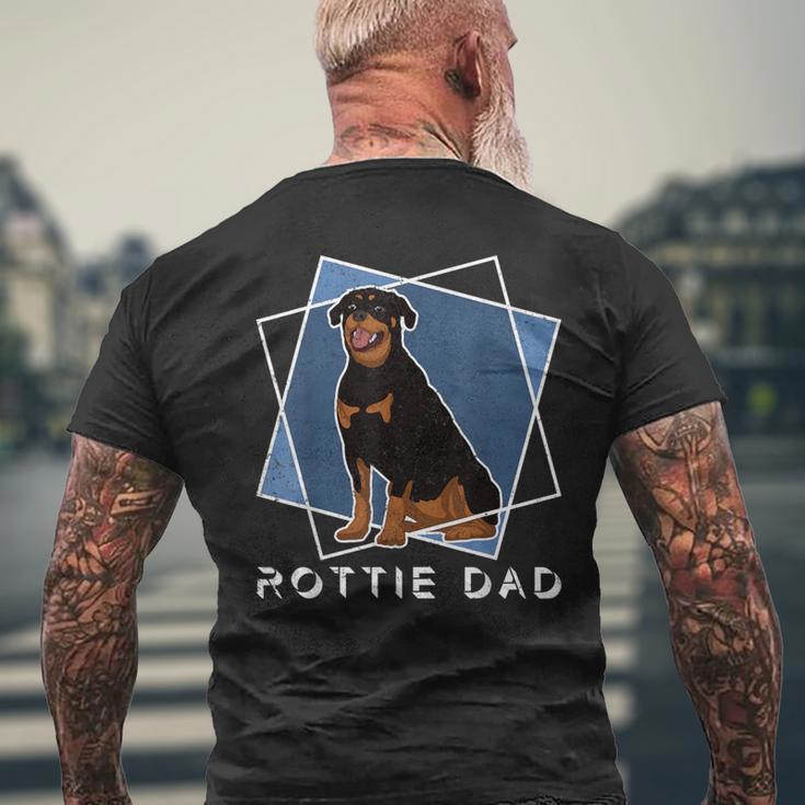 Tierliebhaber Herren Haustier Hund Papa Rottie Papa Rottweiler T-Shirt mit Rückendruck Geschenke für alte Männer