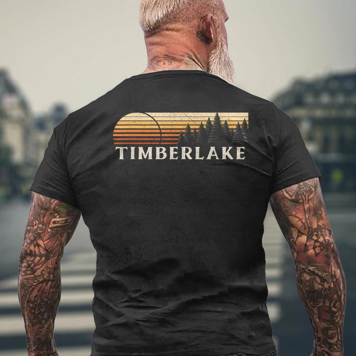 Timberlake Va Vintage Evergreen Sunset Eighties Retro Men's T-shirt Back Print Gifts for Old Men