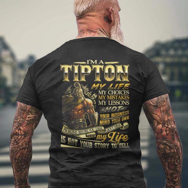 Tipton Family Name Tipton Last Name Team Men's T-shirt Back Print Gifts for Old Men