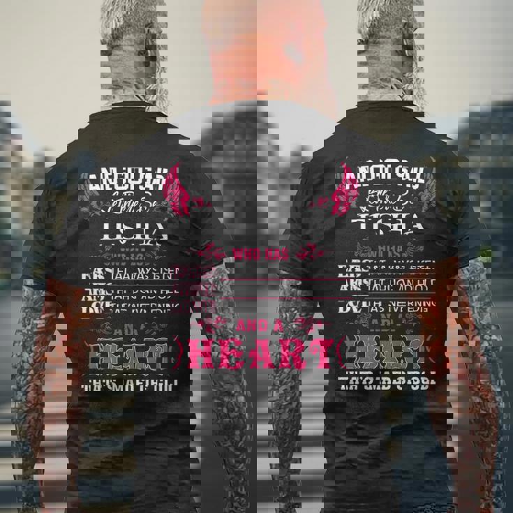 Tisha Name And God Said Let There Be Tisha Mens Back Print T-shirt Gifts for Old Men