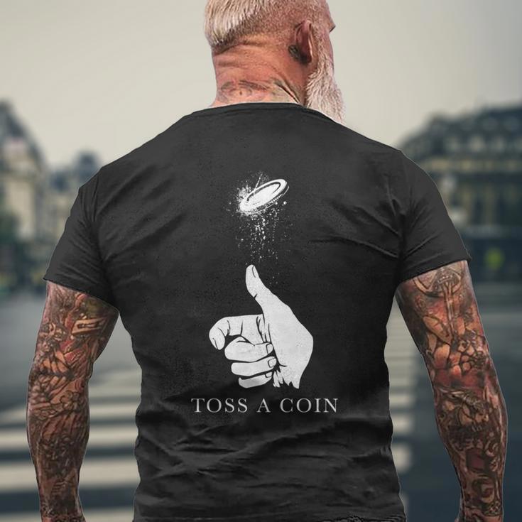 Toss A Coin To Your Video Game Rich Player In Medieval Games Men's T-shirt Back Print Gifts for Old Men