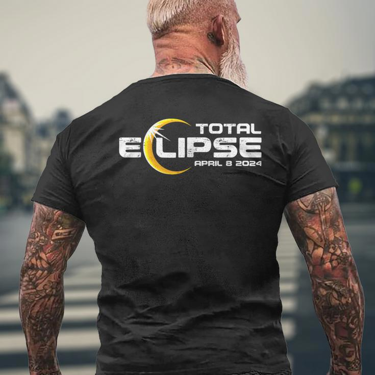 Total Eclipse April 8 2024 Men's T-shirt Back Print Gifts for Old Men
