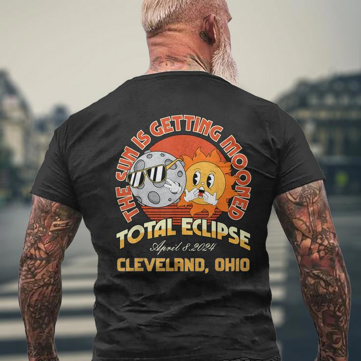 Total Solar Eclipse 040824 Cleveland Ohio Men's T-shirt Back Print Gifts for Old Men