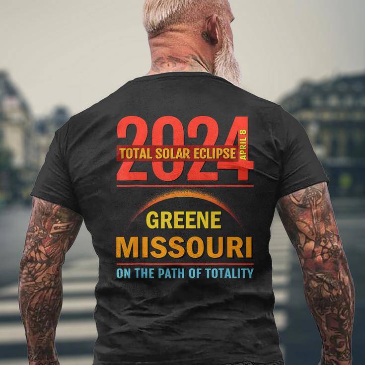 Total Solar Eclipse 2024 Greene Missouri April 8 2024 Men's T-shirt Back Print Gifts for Old Men