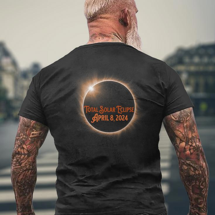 Total Solar Eclipse 2024 Illinois Pennsylvania Ohio New York Men's T-shirt Back Print Gifts for Old Men