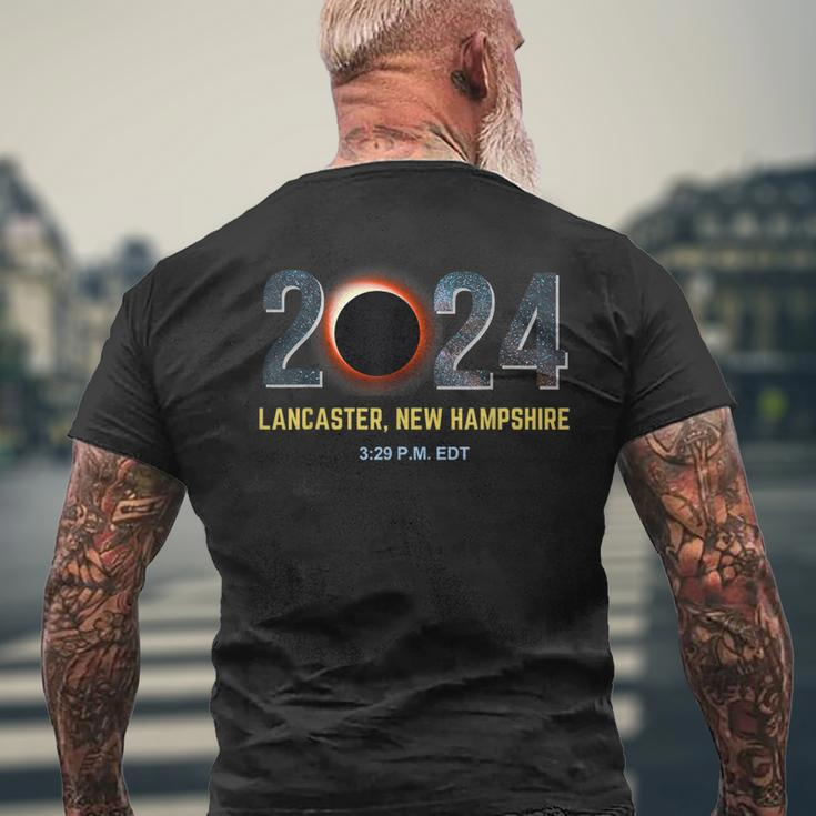 Total Solar Eclipse 2024 Lancaster New Hampshire Totality Men's T-shirt Back Print Gifts for Old Men