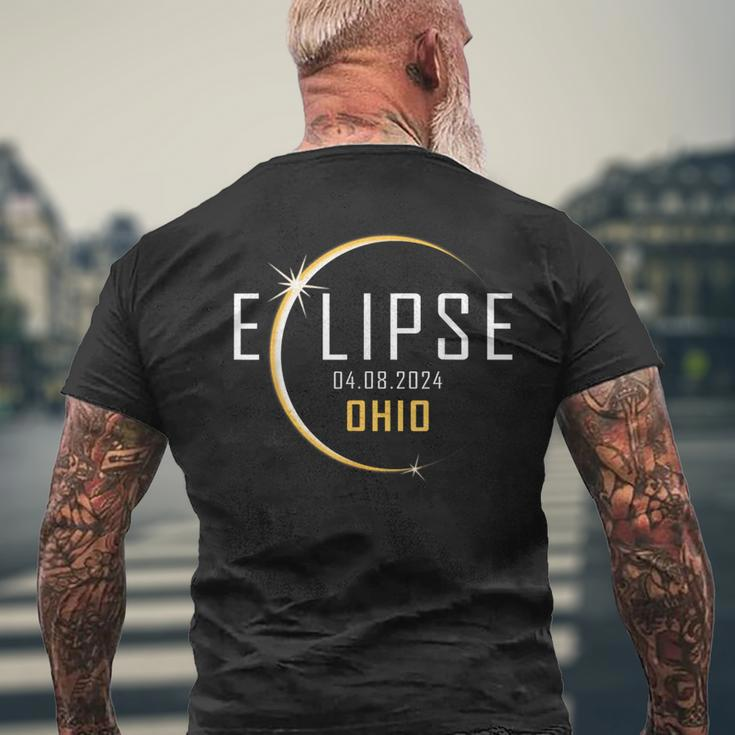 Total Solar Eclipse 2024 Ohio America Spring Totality Men's T-shirt Back Print Gifts for Old Men