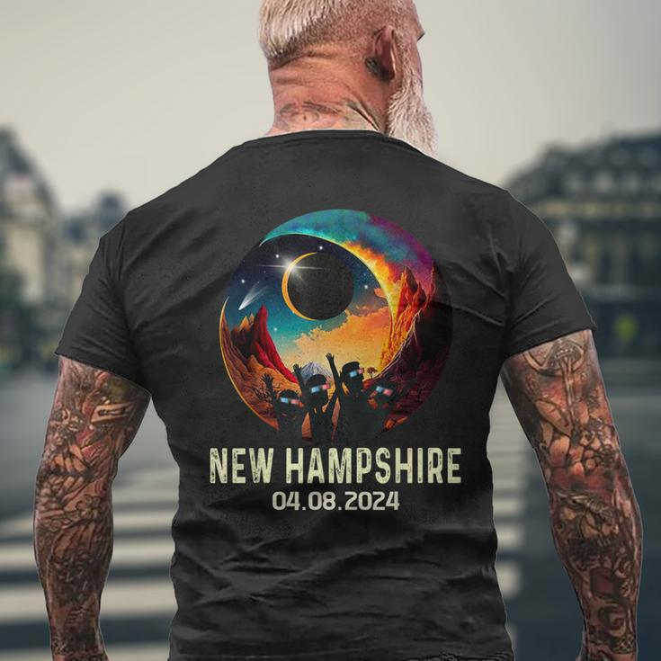Total Solar Eclipse 2024 Totality New Hampshire Men's T-shirt Back Print Gifts for Old Men