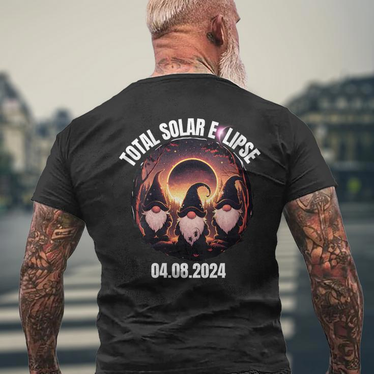 Total Solar Eclipse Gnome Gnomes Totality Party 2024 Men's T-shirt Back Print Gifts for Old Men